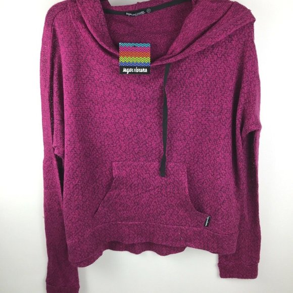 Sugar and Bruno Women Raspberry S/M Pullover Hoodi - Picture 5 of 5